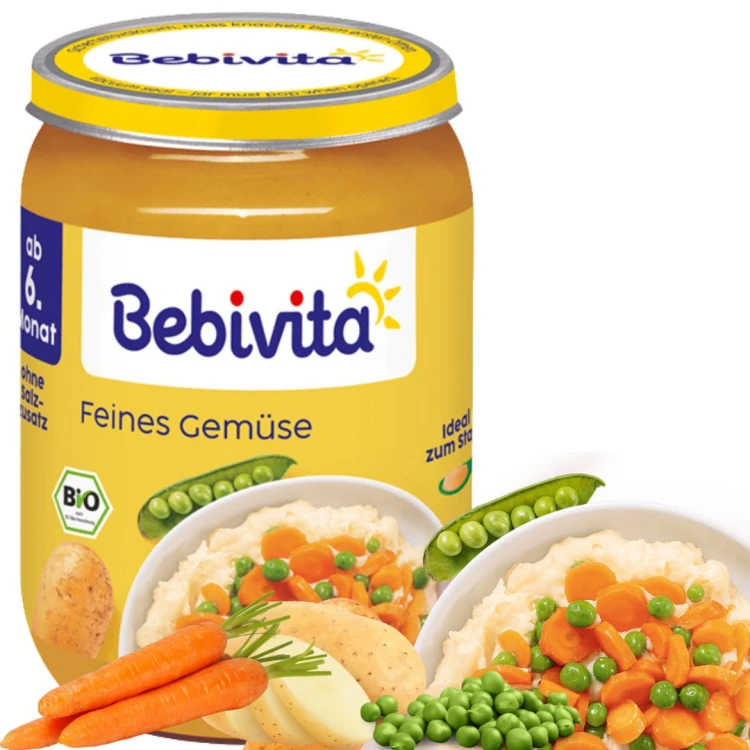 Bebivita Rozmaitości Warzywne Mix Z Groszkiem 6m Obiadek Warzywny