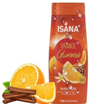 Isana Orange Glimmer Pierniczkowy Żel Pod Prysznic Pomarancza Cynamon Zima