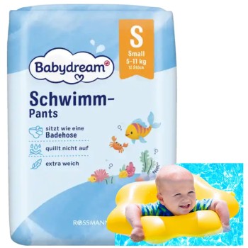 Babydream Pieluszki Majteczki Do Pływania Kąpieli Pieluchy Jednorazowe Na Basen 12szt S