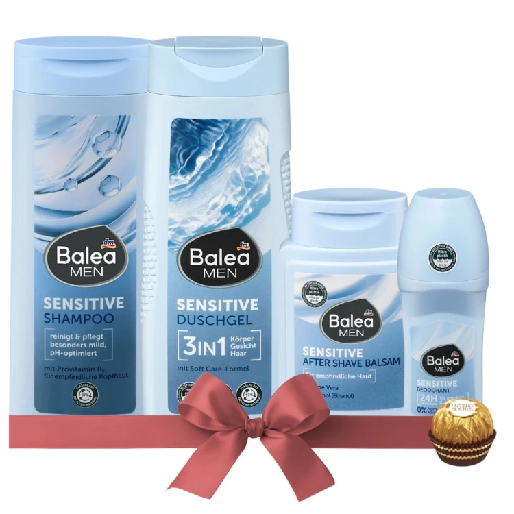 Balea Men Sensitive Zestaw Prezent Kosmetyki Dla Mężczyzn Mikołaj Urodziny