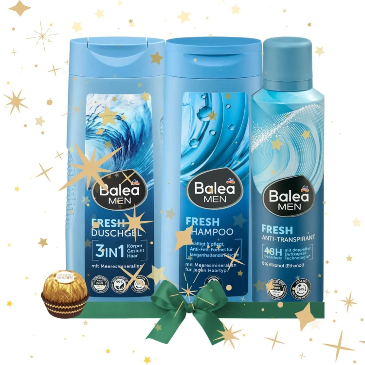 Balea Men Fresh Zestaw Kosmetyki Na Prezent Dla Mężczyzn Urodziny Mikołaj