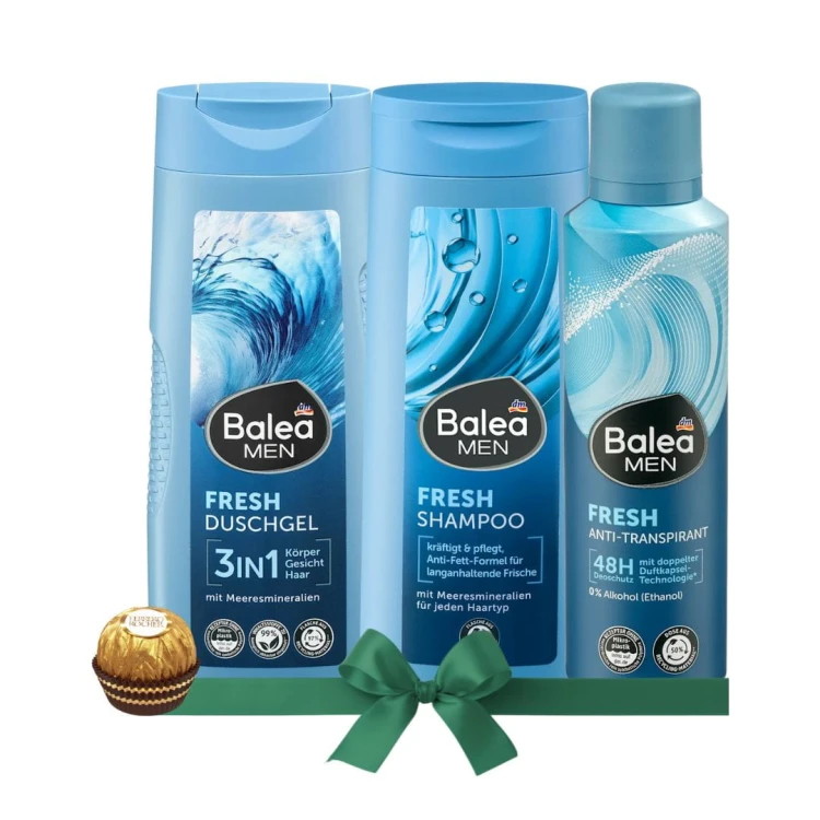 Balea Men Fresh Zestaw Kosmetyki Na Prezent Dla Mężczyzn Urodziny Mikołaj