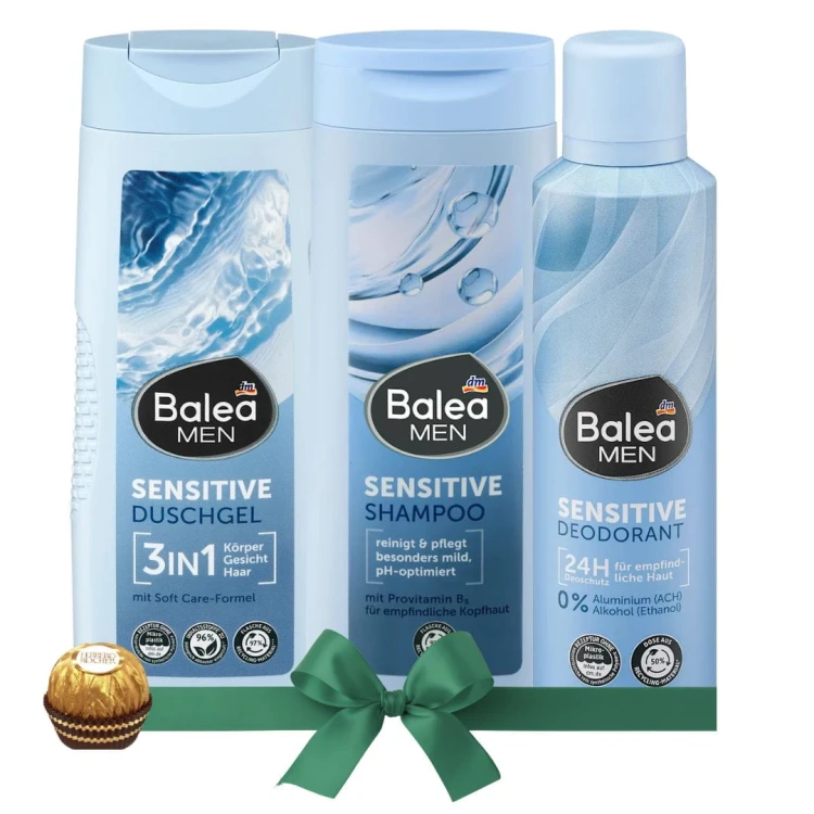 Balea Men Sensitive Zestaw Kosmetyków Męskich Prezent Na Święta Urodziny