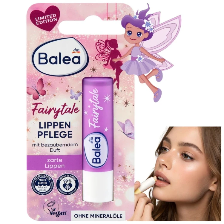 Balea Fairytale Bajkowy Balsam Nawilżający Ochronny Do Ust Masło Shea