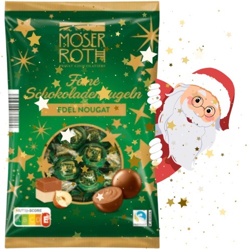 Moser Edel Nougat Roth Świąteczne Kule Krem Noisette 150g Boże Narodzenie