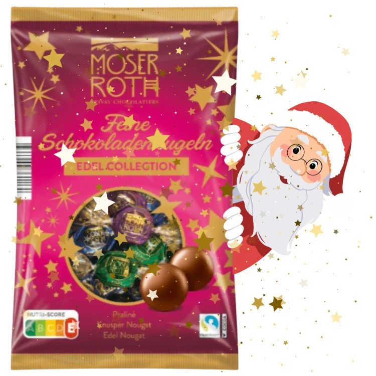 Moser Roth Świąteczne Kule Edel Collection Mix Smaków 150g Boże Narodzenie