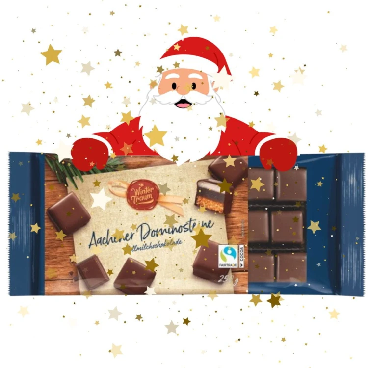 Wintertraum Domino Kostki Mleczna Czekolad Piernik 250g Boże Narodzenie
