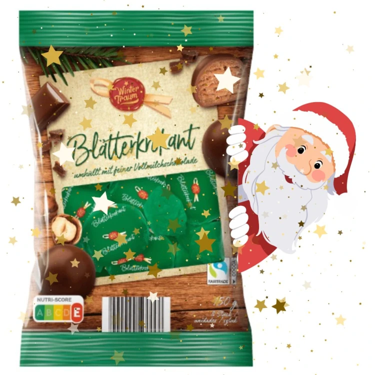 Wintertraum Czekoladowe Kule Krokant Orzechowy 150g Boże Narodzenie Mikołaj