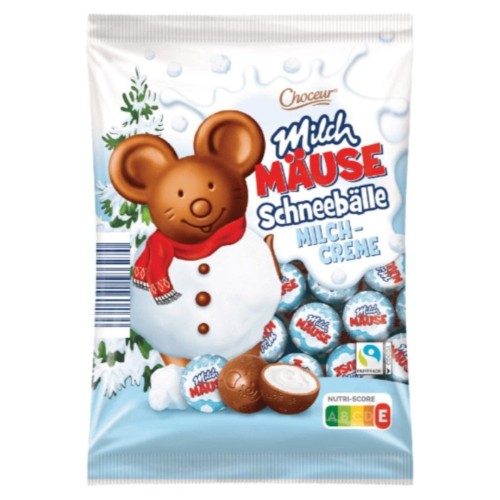 Choceur Milch Mause Kulki Świąteczne Myszki Czekolada I Mleko Mikołaj 130G