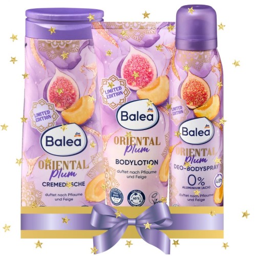Balea Oriental Plum Zestaw Prezent Kosmetyków Śliwka Figa Mikołaj Święta