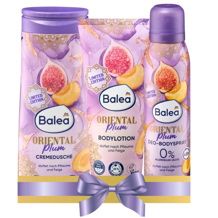 Balea Oriental Plum Zestaw Prezent Kosmetyków Śliwka Figa Mikołaj Święta