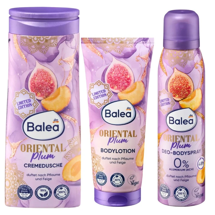 Balea Oriental Plum Zestaw Prezent Kosmetyków Śliwka Figa Mikołaj Święta
