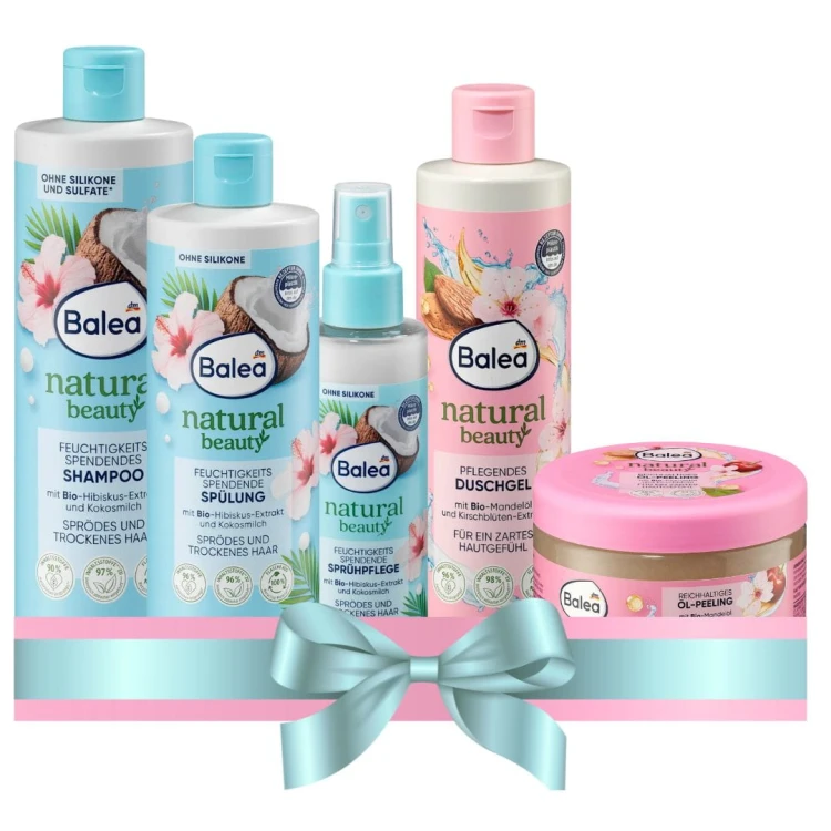 Balea Natural Prezent Zestaw Kosmetyków Do Ciała Włosów Na Urodziny Święta