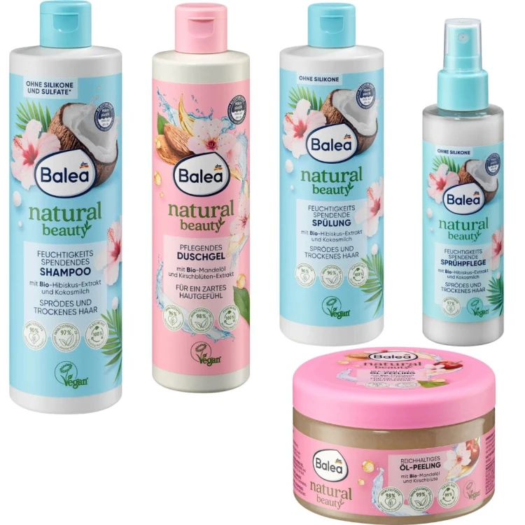 Balea Natural Prezent Zestaw Kosmetyków Do Ciała Włosów Na Urodziny Święta
