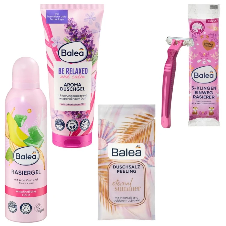 Balea Prezent Zestaw Kosmetyków Do Depilacji Golenia Z Maszynkami Mikołaj