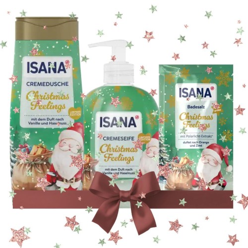 Isana Christmas Feeling Zestaw Prezent Kosmetyków Na Mikołaja Pod Choinkę