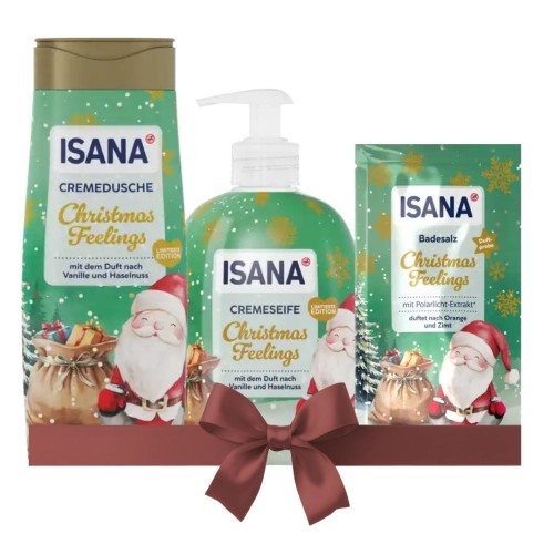 Isana Christmas Feeling Zestaw Prezent Kosmetyków Na Mikołaja Pod Choinkę