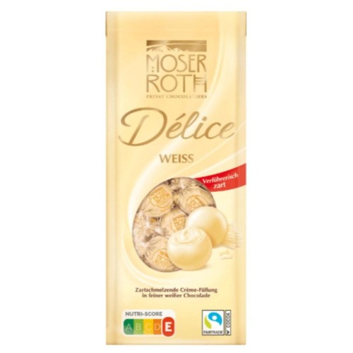 Moser Roth Delice Weiss Kule Biała Czekolada Praliny Kulki Z Nadzieniem 10 szt