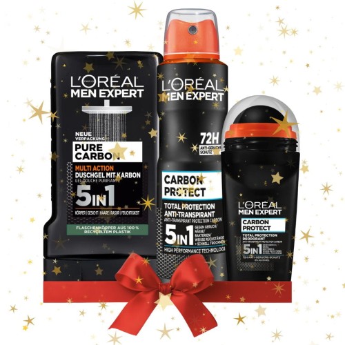 Loreal Men Expert Carbon Zestaw Kosmetyków Na Prezent Mikołaj Choinka