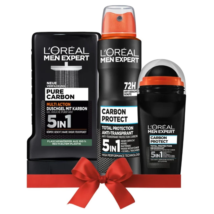 Loreal Men Expert Carbon Zestaw Kosmetyków Na Prezent Mikołaj Choinka