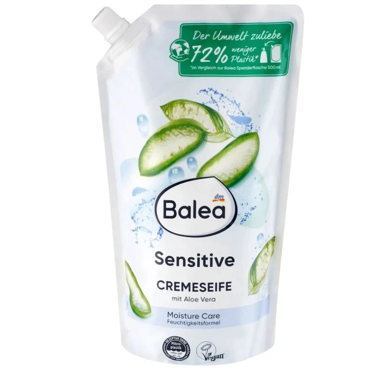 Balea Mydło W Płynie Sensitive Zapas 850ml Ekstrakt Z Aloe Vera