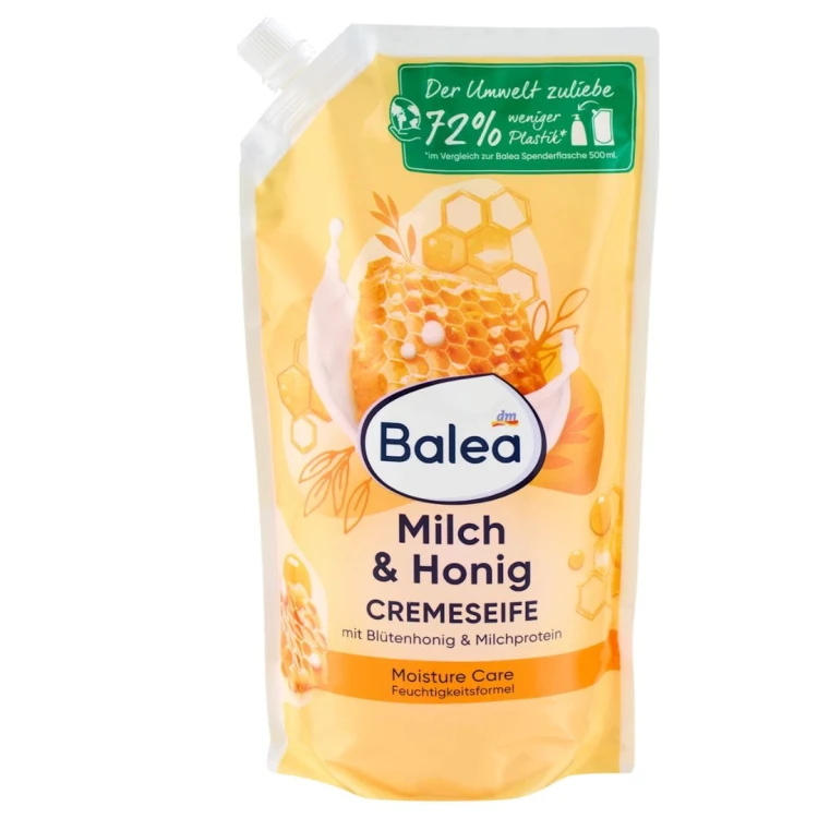 Balea Mydło W Płynie Mleko Z Miodem Z Proteinami 500Ml Zapas Uzupełniacz