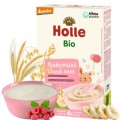 Holle Bio Pełnoziarnista Kaszka Musli Jabłko Banan Maliny 250g 6m