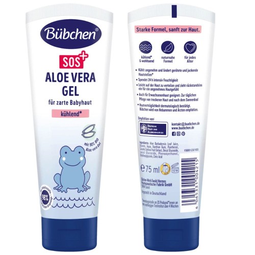 Bubchen Sos Aloe Vera Gel Kojący Chłodzący Żel Aloes Odparzenia Ukąszenia
