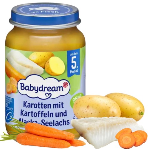 Babydream Bio Delikatny Mintaj Z Warzywami Obiadek Dla Niemowląt Po 5m