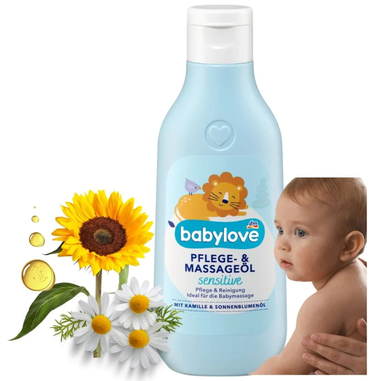 Babylove Sensitive Oliwka Pielęgnacyjna I Do Masażu 250ml Skóra Wrażliwa
