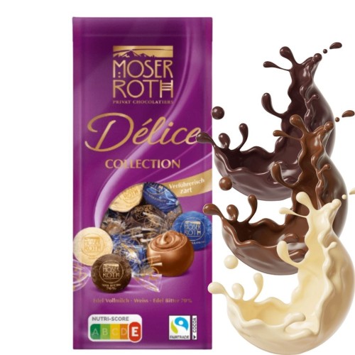 Moser Roth Delice Collection Kule Czekoladowe Mix Smaków Praliny 10 szt