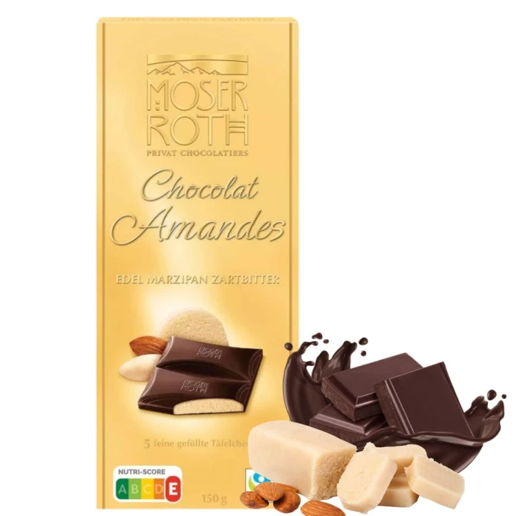 Moser Roth Amandes Ciemna Czekolada Z Marcepanem 150g Elegancka Na Prezent