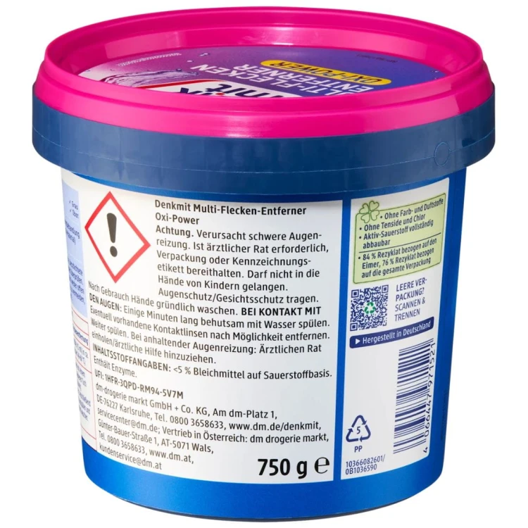 Denkmit Multi Flecken Skuteczny Odplamiacz Do Prania 750g Oxi Power