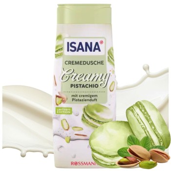 Isana Creamy Pistachio Żel Pod Prysznic O Zapachu Kremowym Pistacjowym 300ml