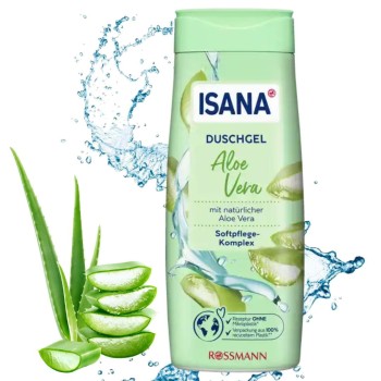 Isana Aloe Vera Żel Pod Prysznic O Kremowym Zapachu Z Kompelksem Aloesowym