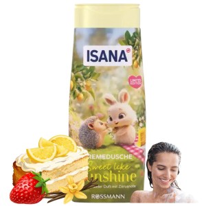 Isana Sweet Like Sunshine Żel Pod Prysznic Ciasto Cytrynowe Wanilia 300ml