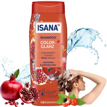 Isana Color Szampon Do Włosów Farbowanych Granat Guarana Ochrona Koloru 300 ml