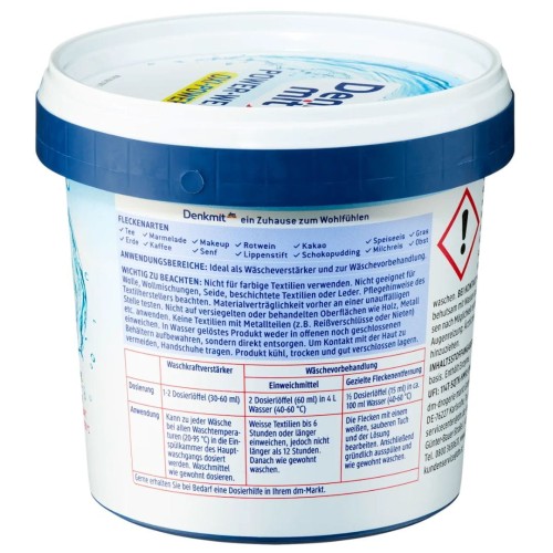 Denkmit Oxi Power Weiss Skuteczny Odplamiacz Do Białego Prania 750g