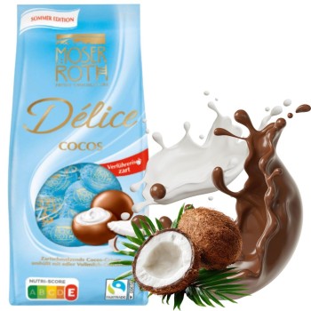 Moser Roth Delice Collection Kule Praliny Biała Czekolada Krem Z Mango 10szt