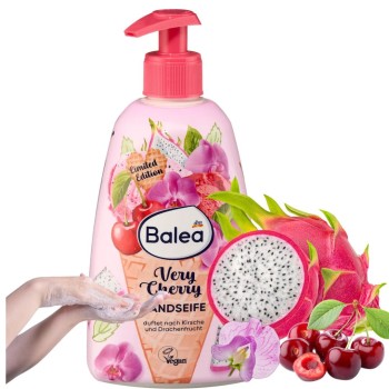 Balea Verry Cherry Mydło W Płynie Z Pompką Letnia Wiśnia I Pitaja 500ml