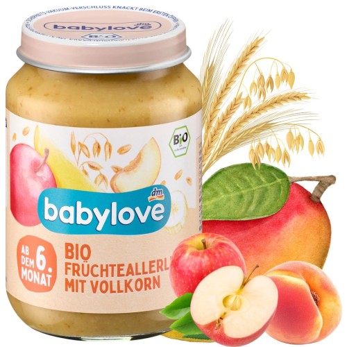 Babylove Bio Deserek Mix Owocowy Z Mango I Zbożami 6m mus Dla Dzieci