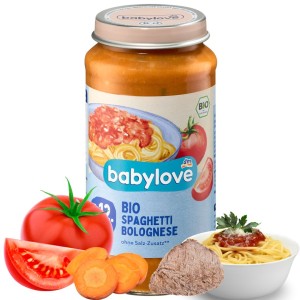 Babylove Bio Spaghetti Bolognese Z Wołowiną Pożywny Obiadek Po 12m