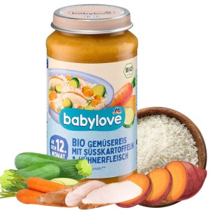 Babylove Bio Warzywa Z Ryżem Batatami I Kurczakiem Pożywny Obiadek Po 12m