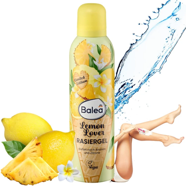 Balea Lemon Lover Żel Do Golenia Zapach Ananasa I Cytryny Do Depilacji 200ml