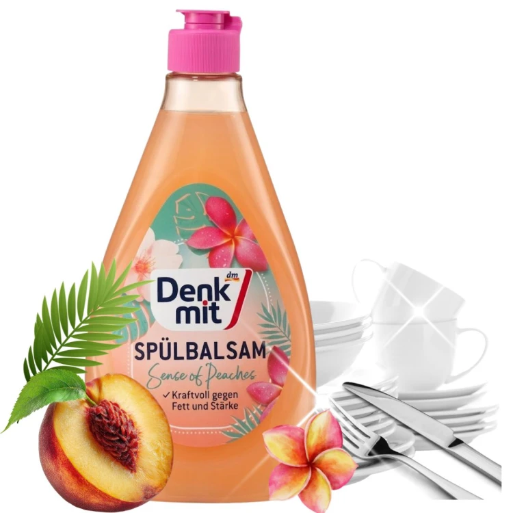 Denkmit Sense Of Peaches Płyn Koncentrat Do Mycia Naczyń Brzoskwinia 500ml
