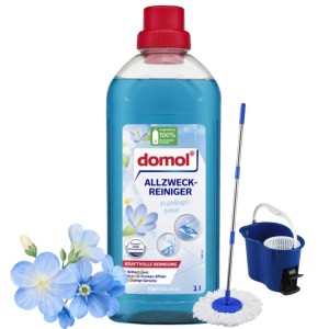 Domol Płyn Do Mycia Podłóg Kafelek Wiosenna Bryza Do Łazienki Kuchni 1L