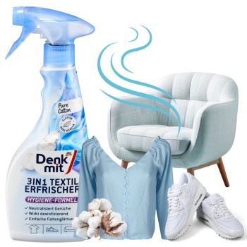 Denkmit Odświeżacz Do Tkanin Neutralizator Zapachów Efekt Żelazka Cotton 500ml