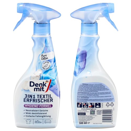 Denkmit Odświeżacz Do Tkanin Neutralizator Zapachów Efekt Żelazka Cotton 500ml