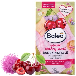 Balea Cherry Sweet Relaksująca Sól Do Kąpieli Do Wanny Słodka Wiśnia