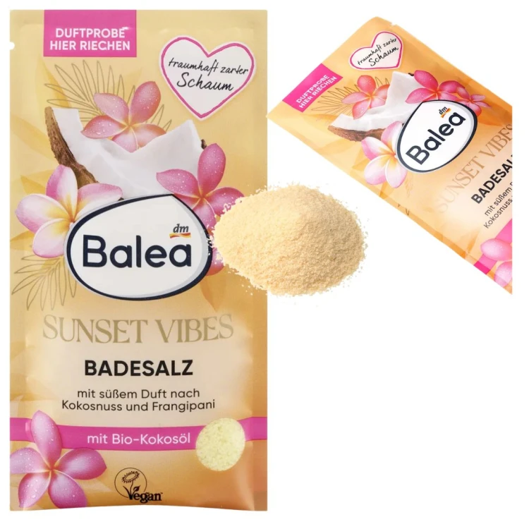 Balea Sunset Vibes Relaksująca Sól Do Kąpieli Do Wanny Olejek Kokosowy